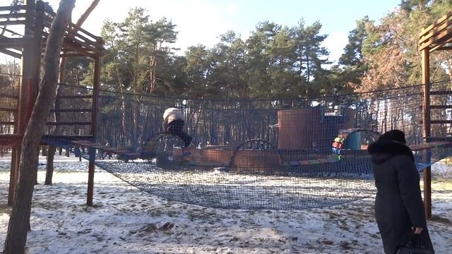 Веревочный парк "1000 узлов". Желтая трасса. смотреть онлайн