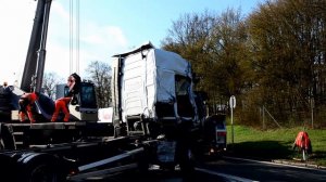 160406 A7 Lkw-Kollision – Autobahn in Richtung Ulm mehrere Stunden gesperrt