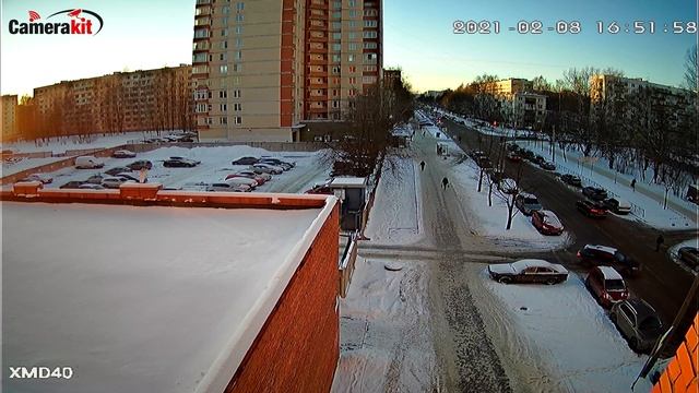 Пример записи камера видеонаблюдения WIFI IP 4Мп 1440P PS-XMD40 с микрофоном и динамиком смотреть онлайн