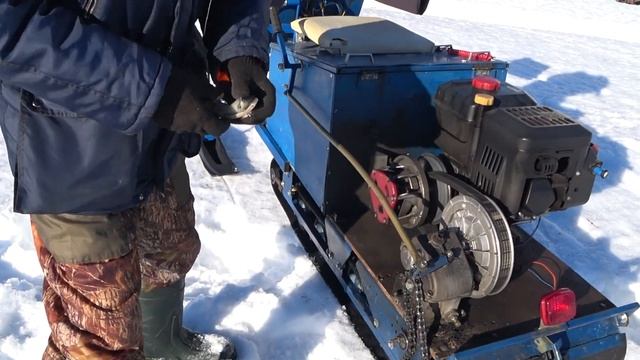 Мотобуксировщик БАРС несколько лет эксплуатации / Честный отзыв / Переделал мотособаку в снегоход смотреть онлайн