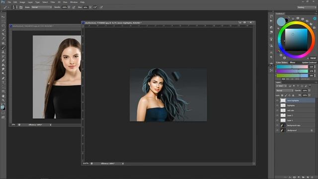 How to Overpaint Hair in Photoshop – A Visual Guide смотреть онлайн