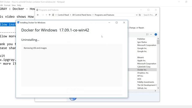 IPGRAY : Docker - How to uninstall Docker container from windows смотреть онлайн