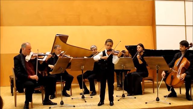 Vivaldi, L'Estro Armonico, Op. 3, No. 6, Yassen Stamenov, 10 yrs on 1/2 size violin смотреть онлайн