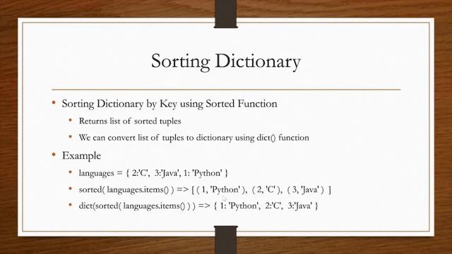 Python Complete Course | Python tutorial Sorting Python Dictionary-1