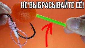 Чупа-чупс для привязывания крючка. Необычный лайфхак.