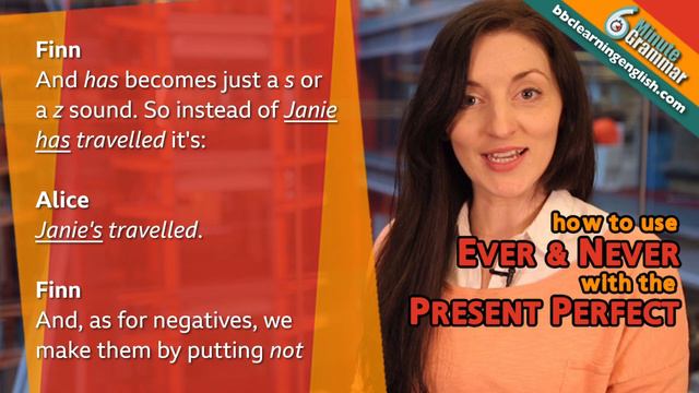Present perfect with 'ever' and 'never' - 6 Minute Grammar смотреть онлайн