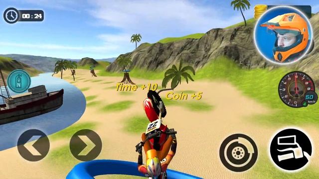 Motocross Beach Bike Stunt Racing #3 Motor Racer Game Android Gameplay