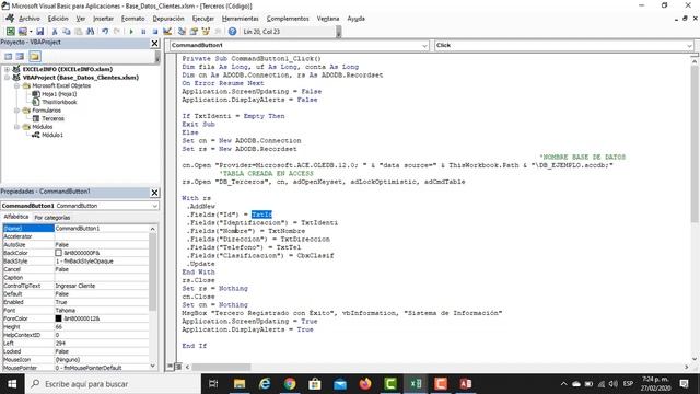 Base de Datos Excel & Access смотреть онлайн