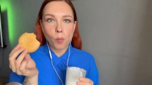 АСМР Итинг протеиновое печенье / ASMR Eating protein cookie