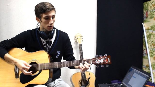 Как играть частушки на гитаре. Аккорды, бой.