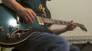 Ibanez AS93 BLS Semi-Hollow Body Electric Guitar Green 2012 Sound Check & Demo