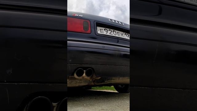 Audi S8 d2 exhaust sound Ауди с8 д2 звук выхлопа после доработки