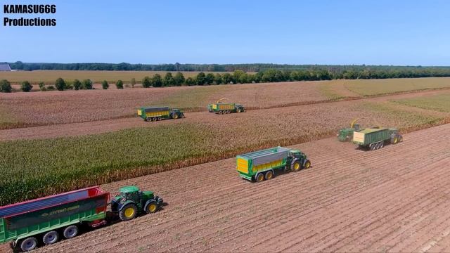 Mais 2022 : 3 JOHN DEERE Harvester | V.D Tillaart Agrar | Maistrucks | BIG Harvest | John Deere ARM