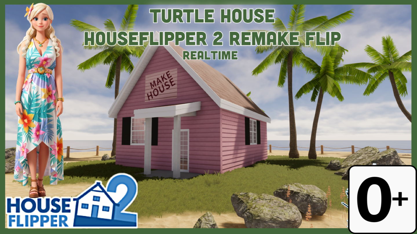Хаус Флиппер 2 - Английский - House Flipper 2 - Turtle House - Realtime