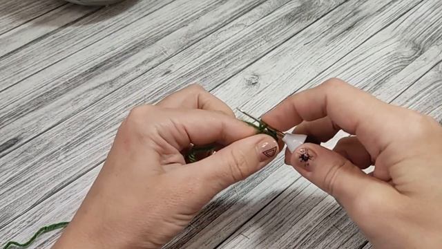 Спатифиллум / мастер класс / вяжем крючком