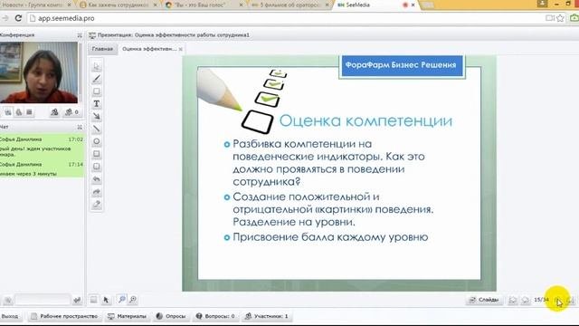 Оценка эффективности сотрудника