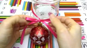 DIY - Как красиво и быстро завязать атласную ленту на новогоднюю игрушку.