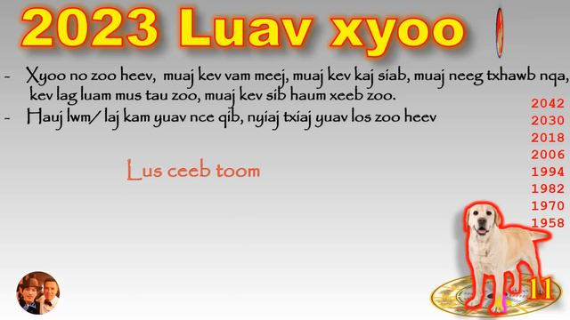 2023 (Luav xyoo) koj txoj hmoo yuav zoo li cas? (Qaib, Dev, Npua) #4 смотреть онлайн