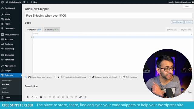 Free Shipping based on the Cart Price Total - Code Snippets - CodeSnippets, Wordpress
