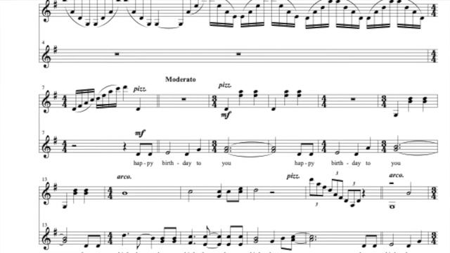 Birthday song with violin solo смотреть онлайн