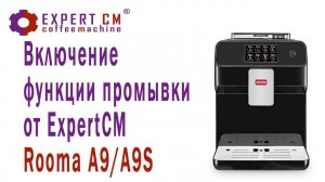 Включение промывки капучинатора на Rooma A9 с функцией промывки от CM-Expert