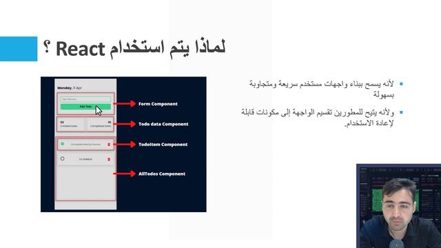 شرح ما هو React JS ? و استخدامات و ميزات رياكت ? كورس تعلم React JS - الدرس 1 смотреть онлайн