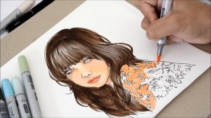 Tutorial - How to color with copics: coloring with elegant minimal palettes