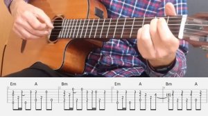 Englishman in New York - Sting - Fingerstyle Guitar Tutorial Tab