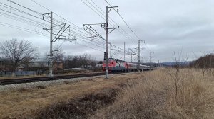 ЭП1П-034 с поездом 049Ч/050Ч Кисловодск - Санкт-Петербург. 12.01.24