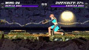 Mortal Kombat The Dragon Tournament Reptile Boss Playthrough