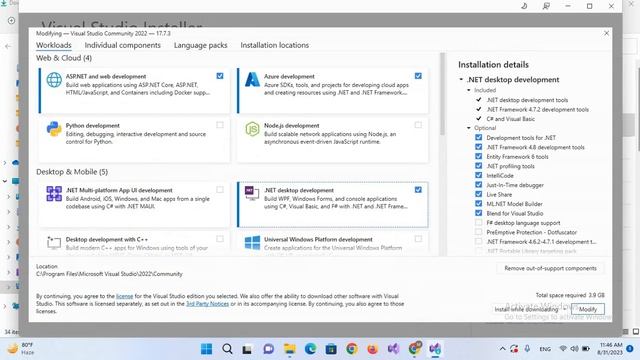 Visual Studio Python - How to setup python on visual studio 2022