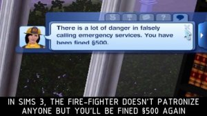 ♦ Sims 1 vs Sims 2 vs Sims 3 vs Sims 4 : Firefighters