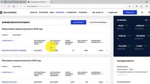 Сайты с информацией о дивидендах по акциям и датах закрытия реестров акционеров