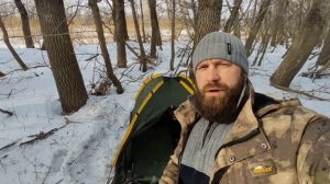 Первый тест печи ПОШЕХОНКА "кабанчик" в лесу в палатке | Лесная кухня (первый ролик)