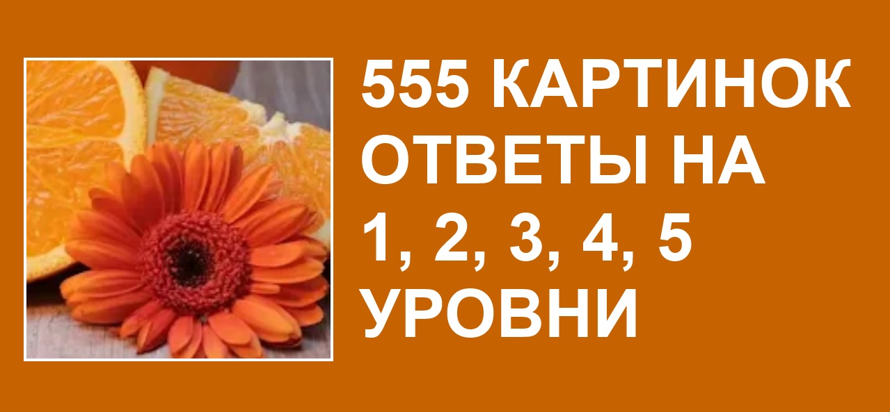 Ответы на игру 555 картинок