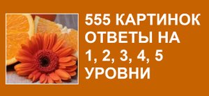 555 картинок словесная игра с ответами на 1, 2, 3, 4, 5 уровни