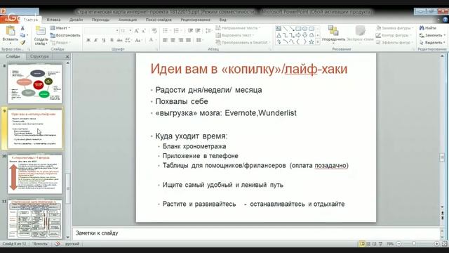 “Стратегическая карта интернет-проекта. План вашей мечты”, Мария Кочкарина смотреть онлайн