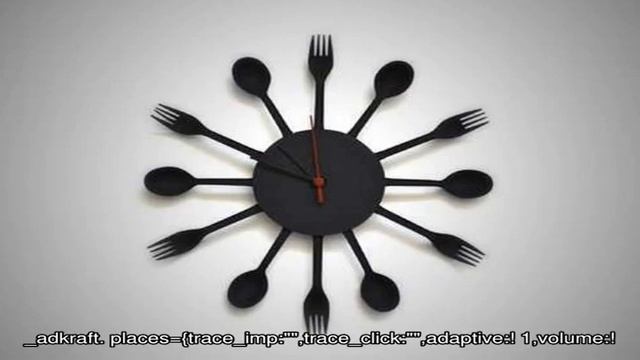 Как сделать настенные часы из пластиковых вилок и ложек смотреть онлайн