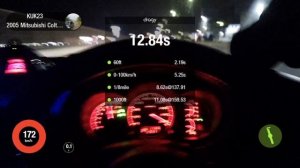 Colt Ralliart CVT TD04HL 0-100, 402m