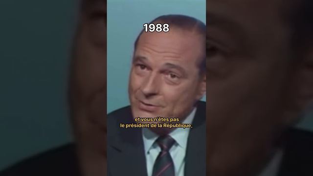 1988 - débat de l’entre deux tours de l’élection présidentielle entre Mitterrand et Chirac #politic