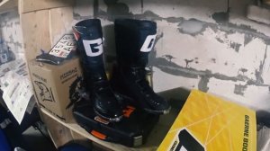 Мой новогодний мото подарок/Gaerne GX-1 ENDURO/Leatt dual axis/Эндуро поляна в лесу