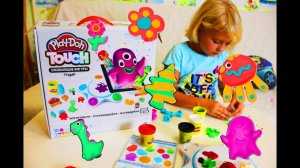 Лепим из пластилина play doh touch, оживающие фигуры часть 1