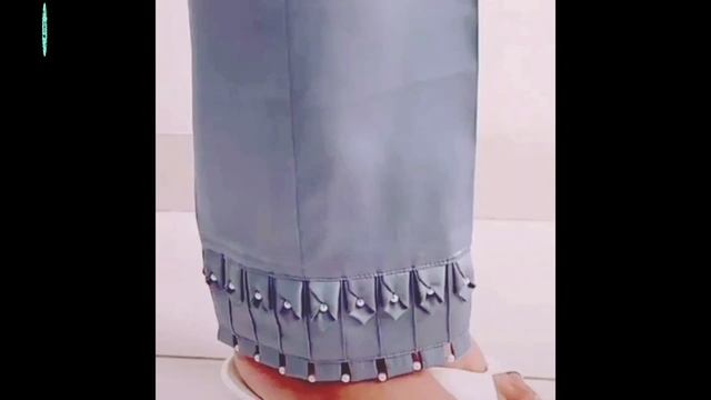 Stylish trouser bottom design with perl and pintex / salwar mohri design смотреть онлайн