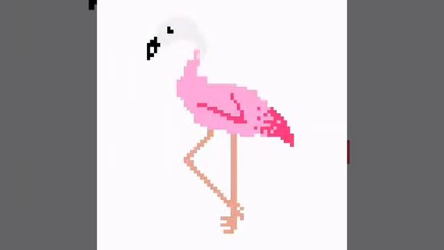 Учимся рисовать фламинго по клетуаи смотреть онлайн