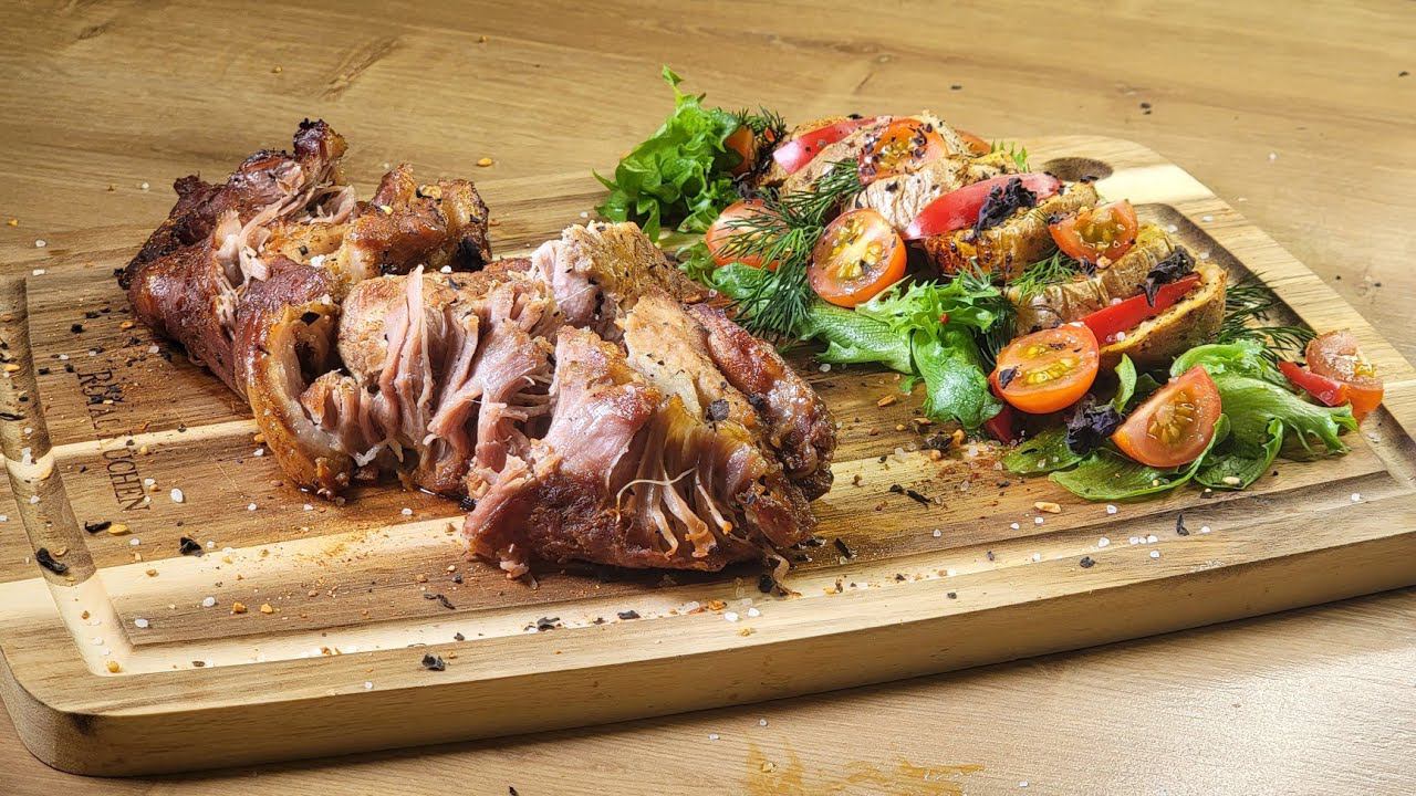 Рецепт к праздничному ужину. Свиная шея в духовке. смотреть онлайн