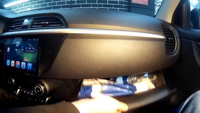 Kia Rio 2017+ установка магнитолы на Android с 8 ми ядерным процессором и камеры заднего вида смотреть онлайн