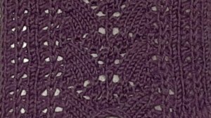 Ажурный узор 19 //Вязание на машине// Схема узора.