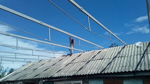 Монтаж навеса. смотреть онлайн