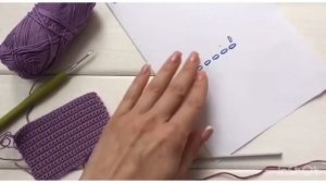 Вязание крючком. Урок 1. Воздушные петли, столбики без накида.