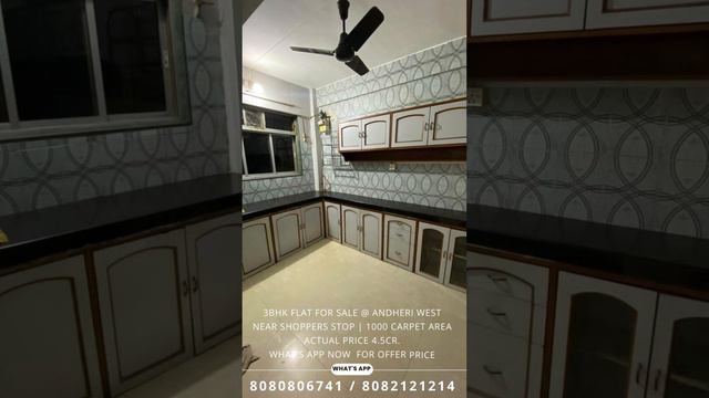 Beautiful 3 bhk flat in Andheri west for sale - 8080806741 / 8082121214